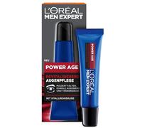 L'Oréal Men Expert Eye Cream for Wrinkles for Men, Anti-Ageing Eye Care for Tired and Matte Skin, Men's Moisturiser with Hyaluronic Acid, Power Age, 1 x 15 ml