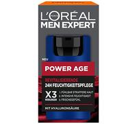 Face Care Against Wrinkles, Anti-Ageing Moisturiser for Men, Cream with Hyaluronic Acid Suitable for Tired and Matte Skin, Power Age, 1 x 50 ml