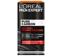 L'Oréal Men Expert Face Care for Men, Anti-Pimple Moisturising Cream with Vitamin B3 and Volcanic Mineral, Pure Carbon, 1 x 50 ml