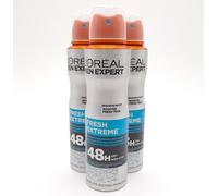 L'OREAL MEN EXPERT FRESH EXTREME ANTI-PERSPIRANT DEODORANT 150ML 3 OR 6 PACK