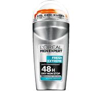 L'Oréal Men Expert Fresh Extreme roll-on deodorant, 48H protection, regulates sweat formation and combats body odour, fresh, long-lasting fragrance (6 x 50 ml)