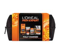 L'Oreal Paris Men Expert Fully Charged Washbag 4 Piece Gift Set for Him (Worth £25.00)