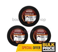 L'Oreal Men Expert Barber Club Hair Thickening Paste Volumizing 75ml Bulk 3-Pack