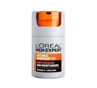 L'Oréal Men Expert Anti-Fatigue Moisturiser, Hydra Energetic Men's Moisturiser With Vitamin C* Fights Appearance of Dark Circles And Hydrates Skin - 50 ml