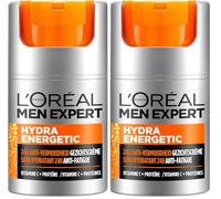 L'Oreal Men Expert Hydra Energetic Anti-Fatigue Moisturiser, with proteins and Vitamin C - 50ml (Pack of 2)