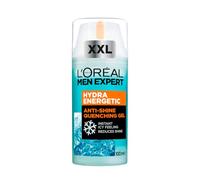 L'Oréal Men Expert Hydra Energetic Anti-Shine Face Moisturiser Gel 100ml | With Hyaluronic Acid for Intense Hydration & Icy Cooling Effect, Revitalises Skin Leaving a Fresh Matte Finish, XXL