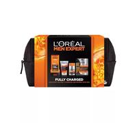 L'Oreal Paris Men Expert Fully Charged Washbag 4 Piece Gift Set for Him (Worth £25.00)