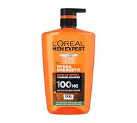 L'Oréal Men Expert, Hydra Energetic, XXL Shower Gel For Men, with Taurine and Vitamin C for an Instant Energy Kick, Convenient & Easy-to-Use Pump, Large 1L Pump Bottle