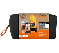 L'Oréal Men Expert Hydra Energy Gift Set for Men with Free Sustainable Toiletry Bag, Facial Cleansing, Moisturiser and Shower Gel for Body, Hair and Face, 1 x 710g