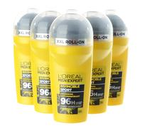 L'Oréal Men Expert Invincible Sport 96h Roll-On Deodorant 50ml Pack of 6