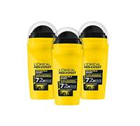 L'Oréal Men Expert Invincible Sport Men's Roll-On Deodorant, Pack of 6, 96H Long Lasting Dry Protection, Alcohol Woody Fragrance (6 x 50 ml)