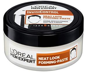 L'Oréal Men Expert InvisiControl Neat Look Forming Paste, for Nourished & Natural Styles, Can be Modelled as You Like Without Gluing, 150 ml