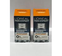 L'Oreal Men Expert Sensitive Skin Moisturiser, Magnesium Defence, Hypoallergenic 24H Daily Mens Moisturiser, With Magnesium Mineral And Hyaluronic Acid, 50ml