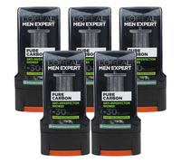 Loreal Men Expert Pure Carbon Anti 300ml Shower Gel Oak Charcoal - 5 PACK