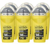 LOreal Men Expert Roll On Invincible Sport 96H Anti-Perspirant Deodorant 50ml x6