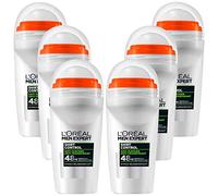 Loreal Men Expert Shirt Control anti Transpirant 48h Deo Roll on against Stains and Textilverhärtung, 6er Pack (6x50ml)