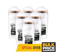 L'Oreal Men Expert Shirt Protect Roll-On Deodorant 50ml 6-Pack Anti-Stain Bulk