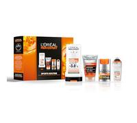 L'Oréal Men Expert, Sports Routine Men Gift Set, 4-Step Routine to Cleanse & Protect After Exercise, with SPF15 Moisturiser, Face Wash, Cooling Shower Gel & Deodorant