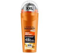 L'Oréal Men Expert XXL roll-on deodorant for men, roll-on deodorant against sweat odour, sweating and underarm wetness, men's deodorant for high temperatures up to 45 °C without alcohol, heat protect