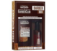 L'Oréal Men's Expert Beard Care Set with Beard Oil and Shampoo, Barber Club Gift Set, 1 x 230 ml