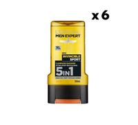 L'Oreal Mens Expert Shower Gel Invincible Sport 300ml Pack of 6