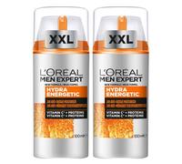 L'Oreal Paris DOUBLE L'Oreal Men Expert Anti-Fatigue Moisturiser, Hydra Energetic Men'S Moisturiser With Vitamin C*, Helps Fight Of Appearance Of Dark Circles And Intensively Hydrates Skin, [100Ml]