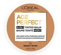 L'Oreal Paris Age Perfect 4-in-1 Tinted Face Balm Foundation with Firming Serum Medium 10 0.61 Ounce