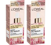 L'Oreal Paris Age Perfect Golden Age Rosy Oil Serum Mature Skin 30mL 2 Pack