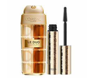 L'Oréal Paris Age Perfect Le Duo Serum Age Defying for Instant Firmness and L'Oreal Paris Volumising Mascara, Suitable for Sensitive Eyes, Volume Million Lashes Panorama for Mum on Mothers Day