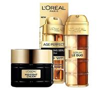 L'Oreal Paris Age Perfect Routine; Le Duo Serum & Cell Renew Midnight Face Cream
