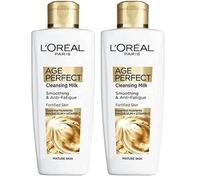 L'Oreal Paris Age Perfect Smoothing & Anti Fatigue Vitamin C Cleansing Milk 200 ml (Pack of 2)