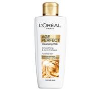 L'Oreal Paris Age Perfect Smoothing & Anti Fatigue Vitamin C Cleansing Milk, Looks Clearer and Feels Smoother with a Lasting Sensation of Freshness & Comfort, 200 ml