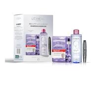 L'Oréal Paris Beauty Like A Boss Gift Set - Revitalift Filler Hyaluronic Acid Mask, Micellar Water & Mega Volume Mascara Brush