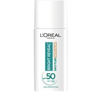 L'Oréal Paris Daily Fluid Tinted Glow SPF 50+, Bronze Glow, 50ml - Broad Spectrum SPF 50+ Filters with Instant Glow, Natural Coverage - Protect skin, Even Tone and Visibly Correct Dark Spots