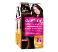 L'Oréal Paris Casting Cream Gloss Tone on Tone Hair Colour - Ammonia Free - Dark Chocolate (323)