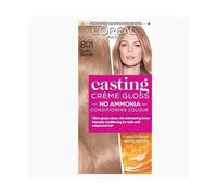 Casting Crème Gloss 801 Satin Blonde: This no-ammonia, semi-permanent hair colour lasts 32 washes. Experience up to 3x glossier, 4x silkier, visibly healthier hair with a soft, radiant satin blonde.