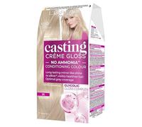 L'Oréal Paris Casting Crème Gloss Semi-Permanent Hair Dye, Ammonia-Free Formula & Honey-Infused Conditioner, Glossy Finish, Colour for Up to 28 Shampoos, Pack of 3, Colour: 1010 Light Iced Blonde