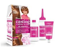 L'Oreal Paris Casting Creme Gloss Semi-Permanent Hair Dye, Brown Hair Dye 634 Chesnut Honey Brown