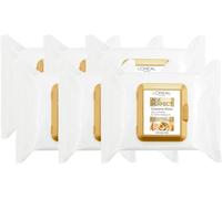 L'Oréal Paris Cleansing Wipes, Age Perfect For Mature Skin 6 Pack (25 Each) | Easy Make Remover Face Wipes with Pro-Calcium & Sweet Almond Oil, Cleanses, Nourishes & Revives Skin, Mtick-Certified by GenM