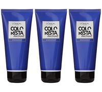 L'Oreal Paris Colorista Washout Semi-Permanent Hair Dye, Indigo Blue, Pack of 3