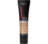 L'Oreal Paris Cover Liquid Foundation, With 4% Niacinamide, Long Lasting, Natur