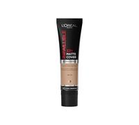 L'Oreal Paris Cover Liquid Foundation, With 4% Niacinamide, Long Lasting, Natural Finish, Available in 20 Shades, SPF 25, Infallible 32H Matte Cover, Shade 110, 30ml