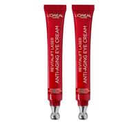 L'Oreal Paris DOUBLE Laser Renew Anti-Ageing Triple Action Eye Cream, Smooth Wrinkles And Target Eye Bags, Pro-Retinol, Hyaluronic Acid And Vitamin C, 15Ml