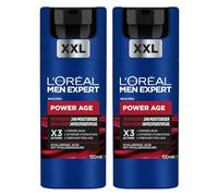 L'Oreal Paris DOUBLE Men Expert Power Age moisturiser, Hydrating & Revitalising Hyaluronic Acid Moisturiser for Men