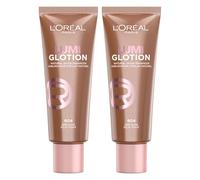 L'Oreal Paris DOUBLE Multi-Use Glow Enhancer, 24H Hydration With Shea Butter And Glycerin, For Face And Body, Paradise Lumi Glotion, Shade 904: Deep Glow, 40 Ml