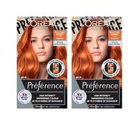 L'Oreal Paris DOUBLE Preference Les Vivids Hair Permanent Hair Dye - 7.434 Electric Mango