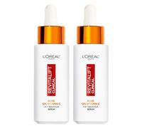 L'Oreal Paris DOUBLE Revitalift Clinical 12% Pure Vitamin C Brightening Serum For Face, Powerful Antioxidant Protection, Brighter & Smoother Skin, Includes Hyaluronic Acid, Salicylic Acid, Vitamin C