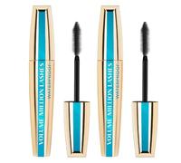 L'Oreal Paris DOUBLE Volume Million Lashes Mascara Black Waterproof, Gives Lashes Intense, Defined Volume With No Clumps
