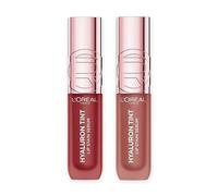 L'Oreal Paris DUO Hyaluron Tint Lip Stain Serum - 521 Bordeaux Pleas 5ml & 485 Nude Espresso 5ml