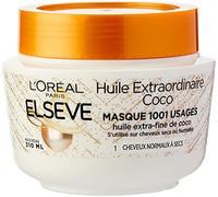 L'Oréal Paris Elseve Extraordinary Coco Oil Mask with Extra Fine Coconut Oil, Very Light for Normal to Dry Hair, 1 Unit